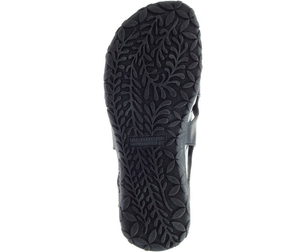 Merrell Sandals White/Black - Terran Cage Backstrap - Womens 08HDSICTB